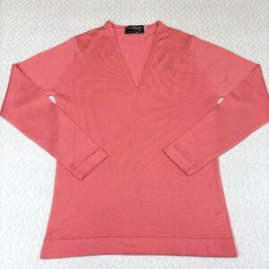 Vintage 1970s GIVENCHY Sport Red Designer Athletic Sweater Top – Size 34 – Rare!